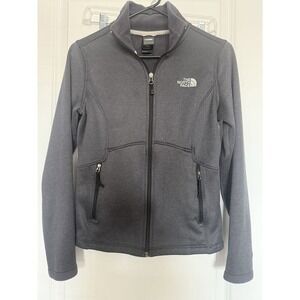 The North‎ Face Women's Fleece Jacket Zip Up Charcoal Gray Size Small